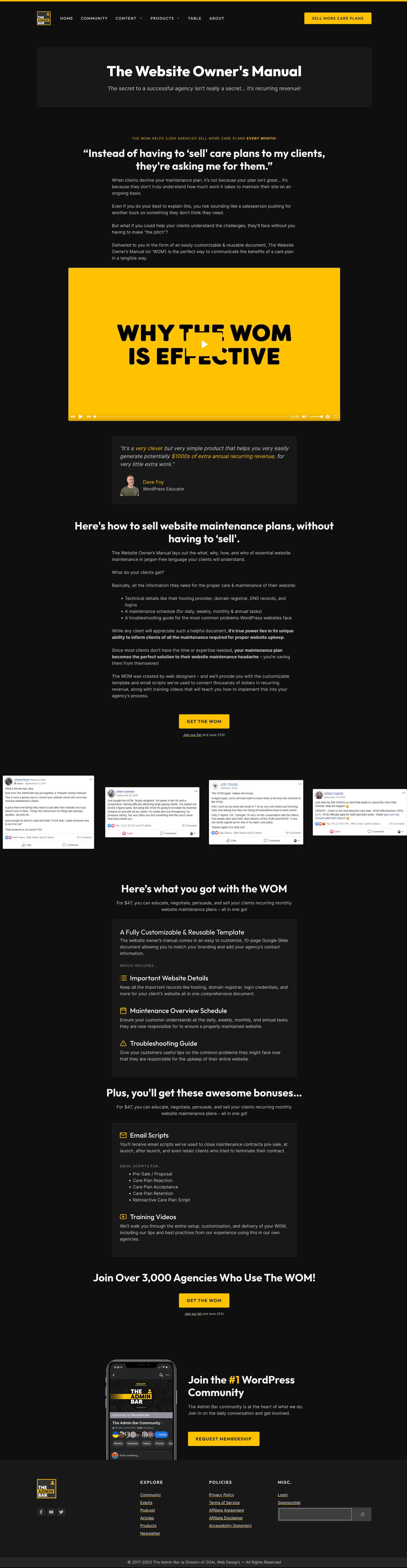 The Website Owner's Manual