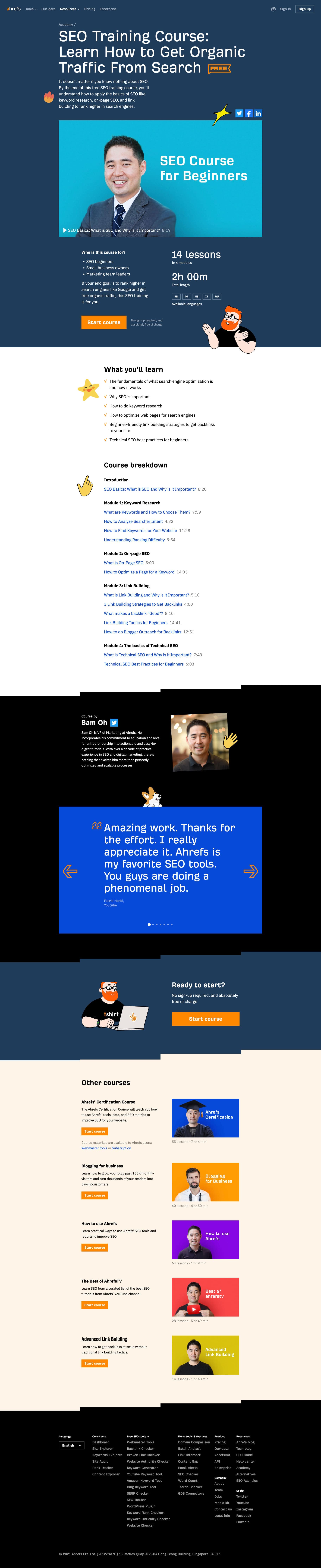 SEO Training Course
