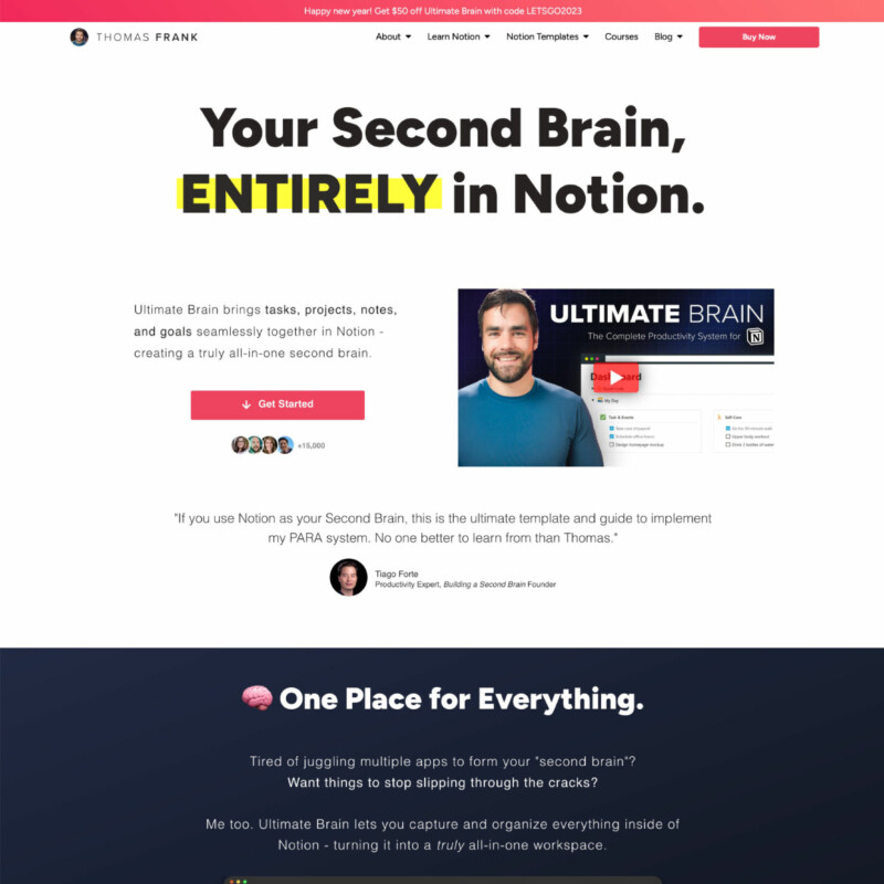 Ultimate Brain for Notion